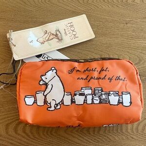 LeSportsac Classic Pooh Orange and Yellow Pouch